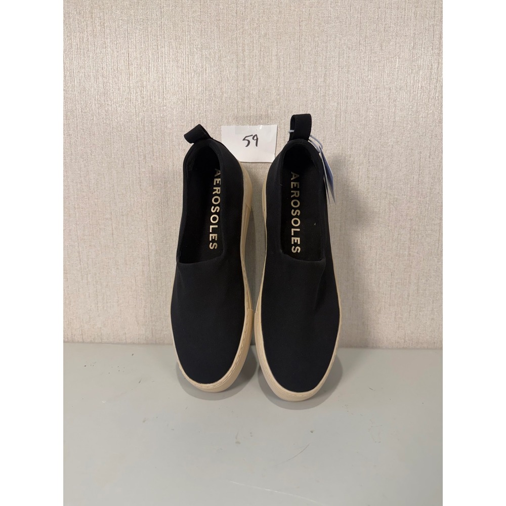Aerosoles Blakely Black Textile Platform Slip On Sneakers Womens 9.5M - Picture 8 of 10